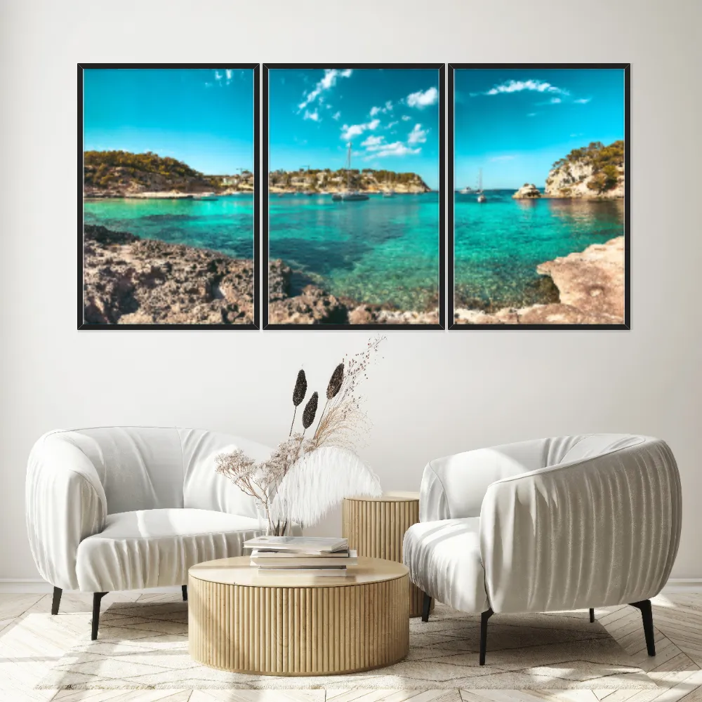 Kit Quadros Decorativos Mar