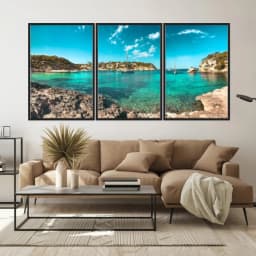 Kit Quadros Decorativos Mar