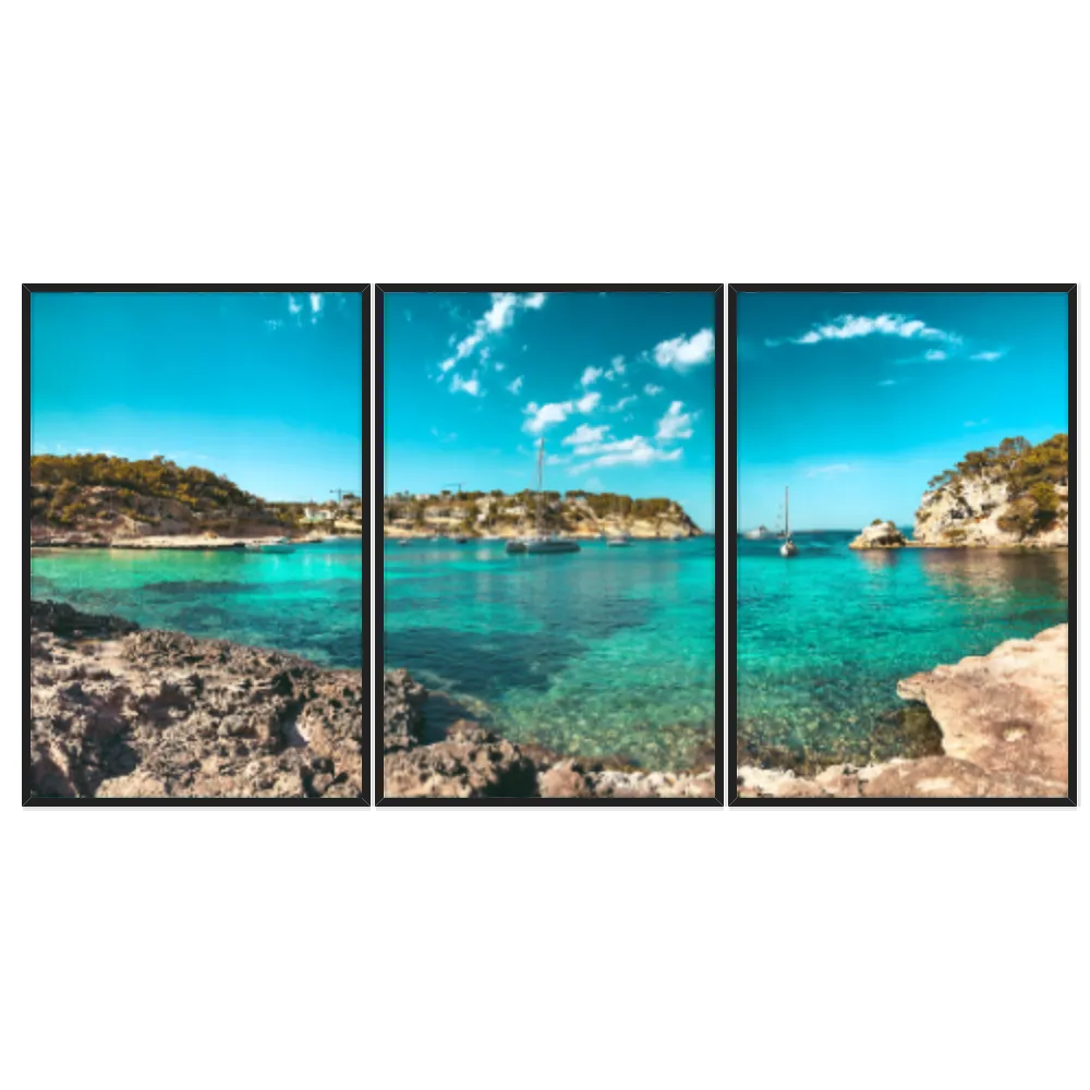 Kit Quadros Decorativos Mar