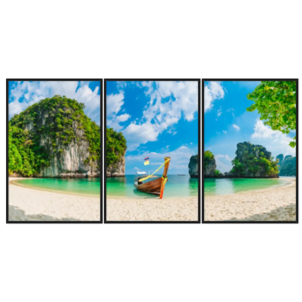 Kit Quadros Decorativos Lago E Montanha