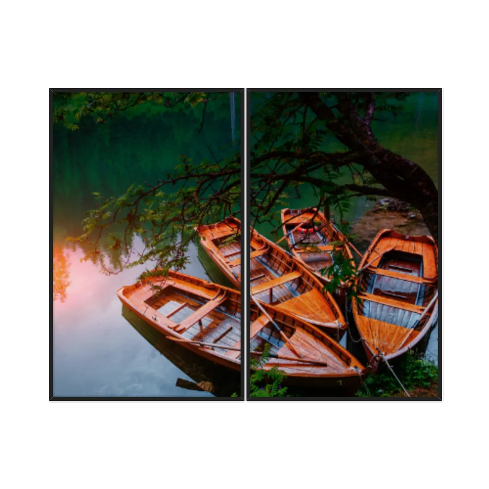 Kit Quadros Decorativos No Lago