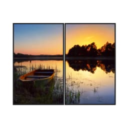 Kit Quadros Decorativos Pôr Do Sol