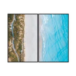 Kit Quadros Decorativos Estrada Com Vista Para O Mar