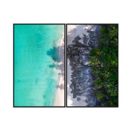 Kit Quadros Decorativos Mar Na Areia