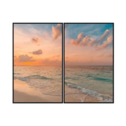 Kit Quadros Decorativos Mar Na Areia