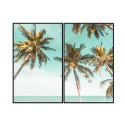 Kit Quadros Decorativos Coqueiro Na Praia