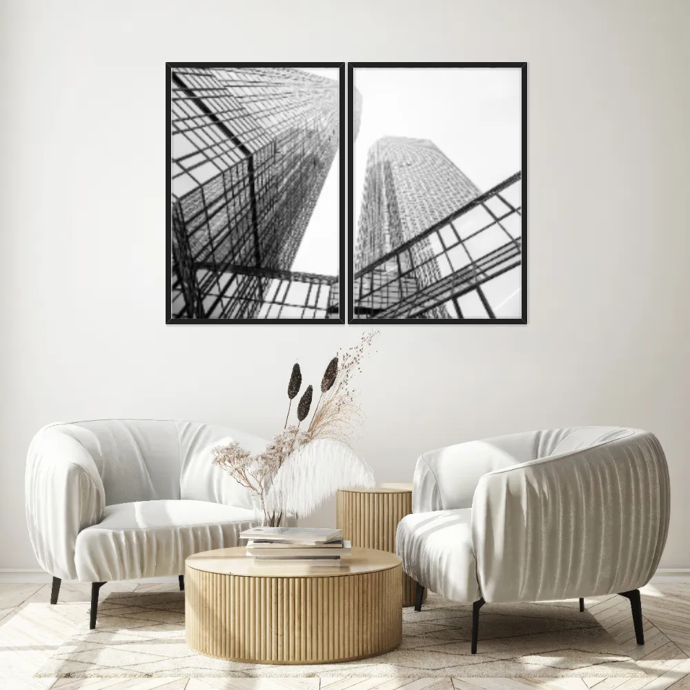 Kit Quadros Decorativos Construção Moderna