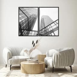 Kit Quadros Decorativos Construção Moderna