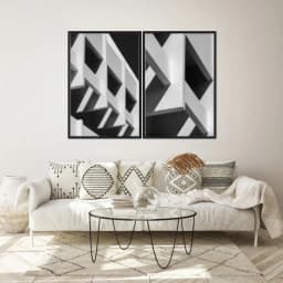 Kit Quadros Decorativos Construção Geométrica