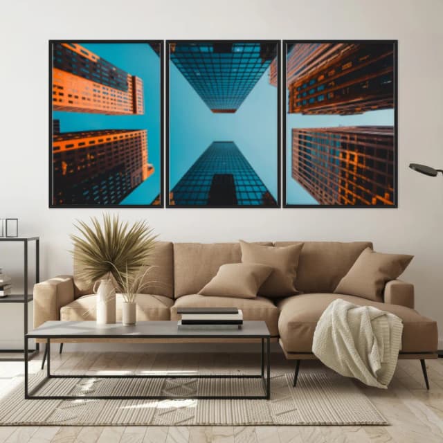 Kit Quadros Decorativos Construção Moderna