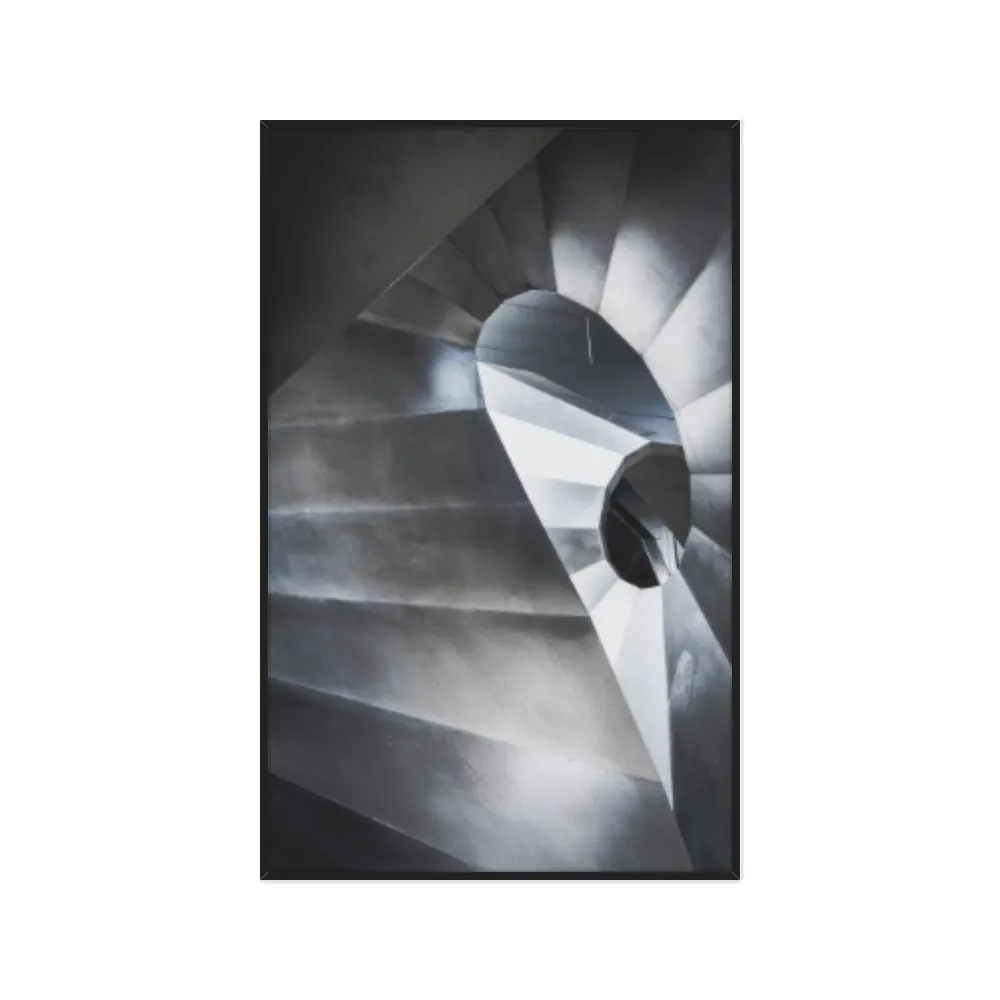 Quadro Decorativo Escultura Espiral Abstrata
