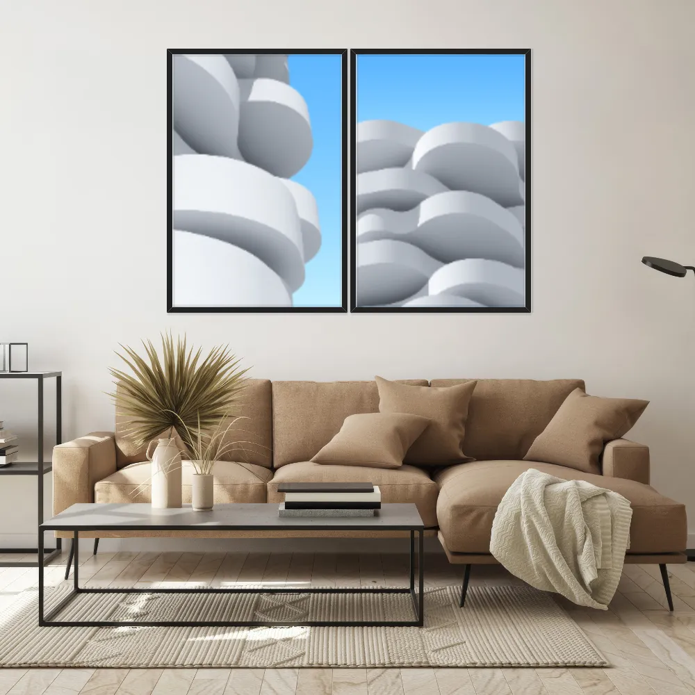 Kit Quadros Decorativos Construção Geométrica