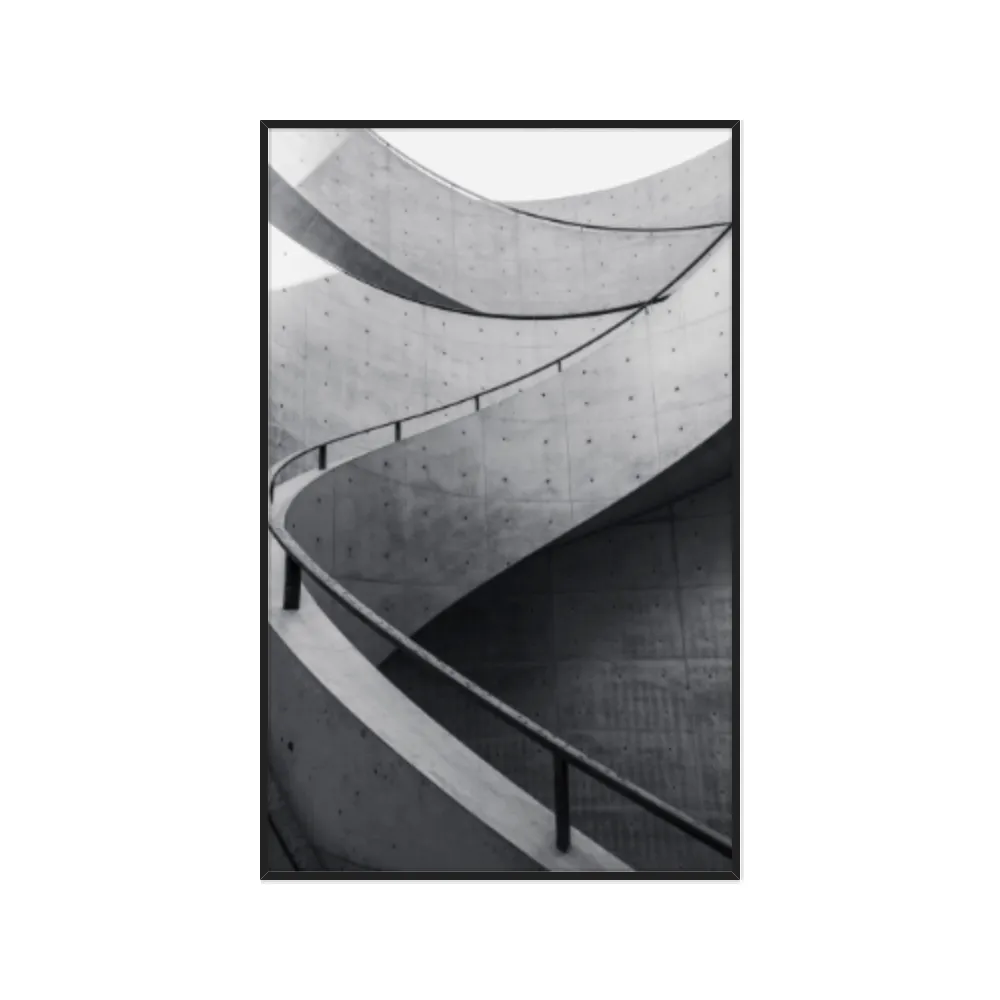 Quadro Decorativo Escada Concreto Conceitual