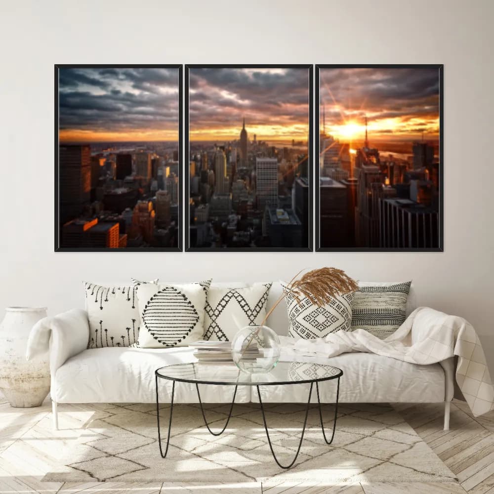 Kit Quadros Decorativos Manhattan Nova York