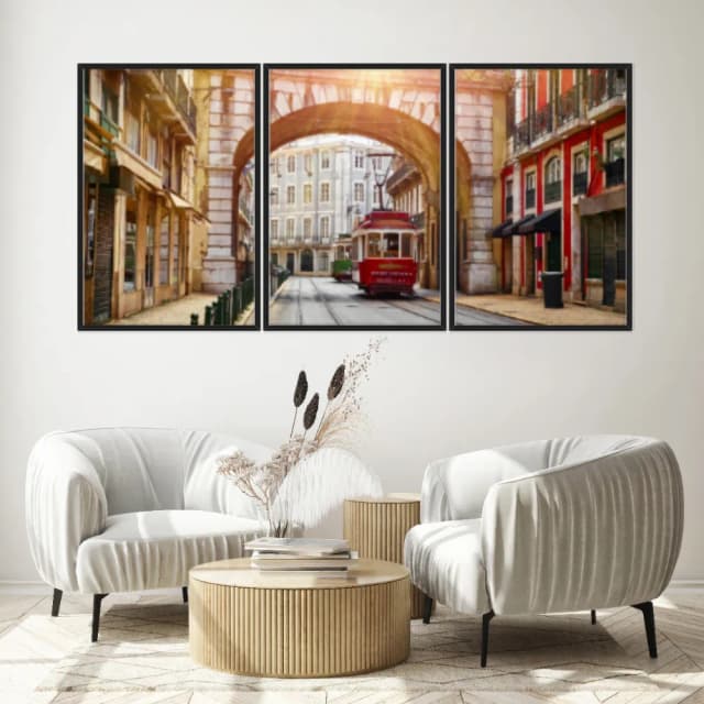 Kit Quadros Decorativos Lisboa Portugal