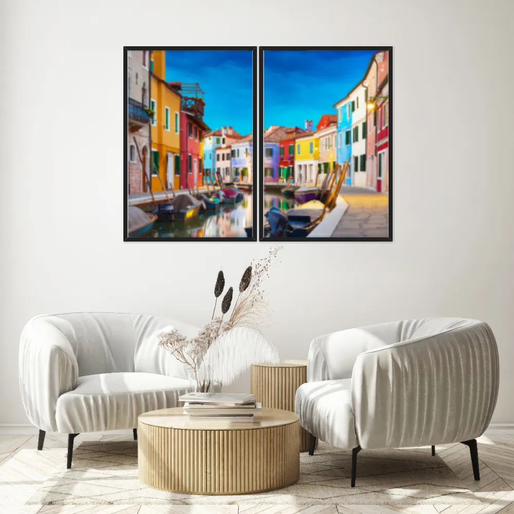 Kit Quadros Decorativos Veneza Italia
