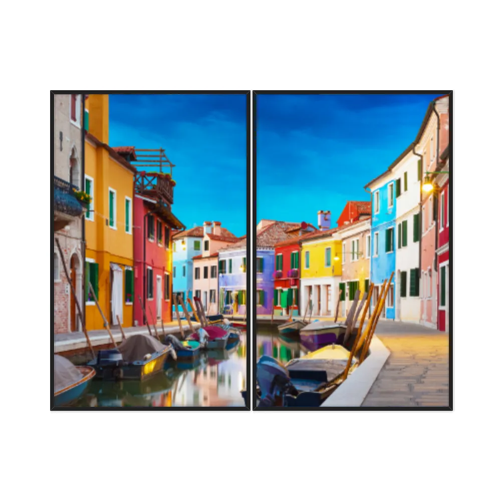 Kit Quadros Decorativos Veneza Italia