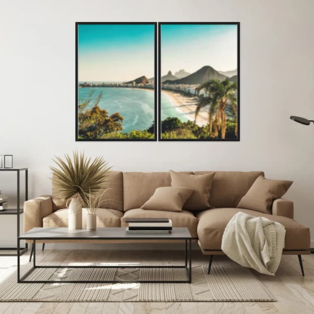 Kit Quadros Decorativos Copacabana Rio De Janeiro