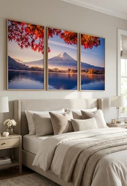 Kit Quadros Decorativos Monte Fuji