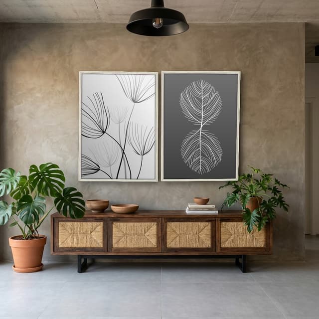 Kit Quadros Decorativos Folha Raio X
