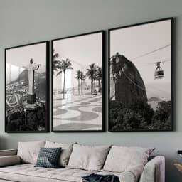 Kit Quadros Decorativos Rio de Janeiro PB