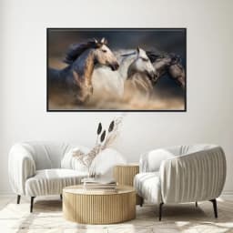 Quadro Decorativo Cavalos