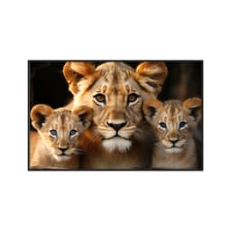 Quadro Decorativo Família Leão
