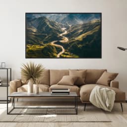 Quadro Decorativo Montanha Em Taiwan