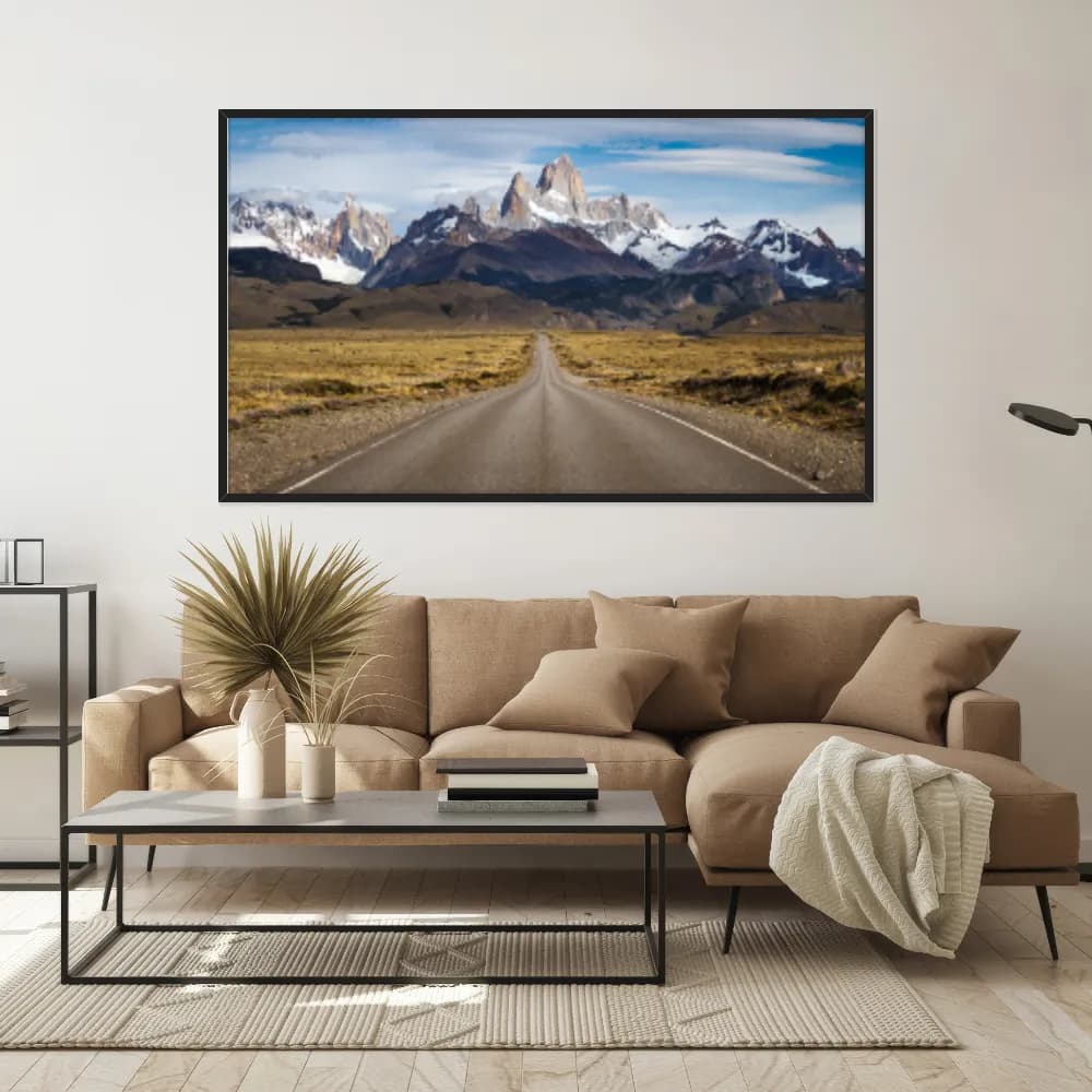 Quadro Decorativo Estrada Com Montanhas