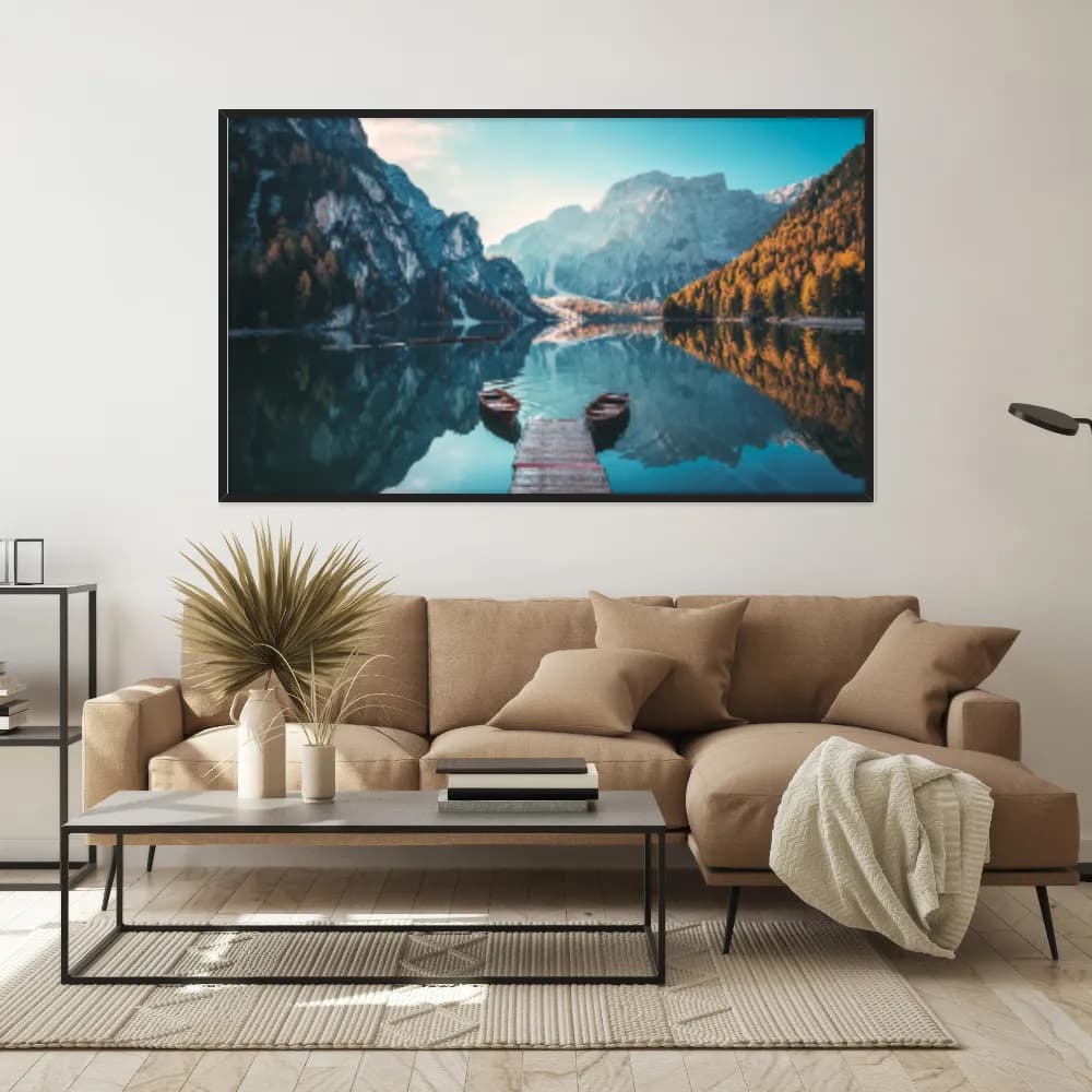 Quadro Decorativo Vista De Montanha
