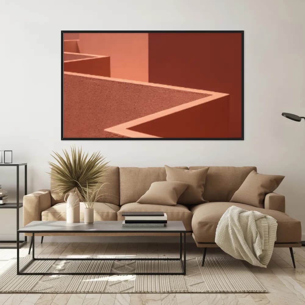 Quadro Decorativo Paredes De Formas Geométricas