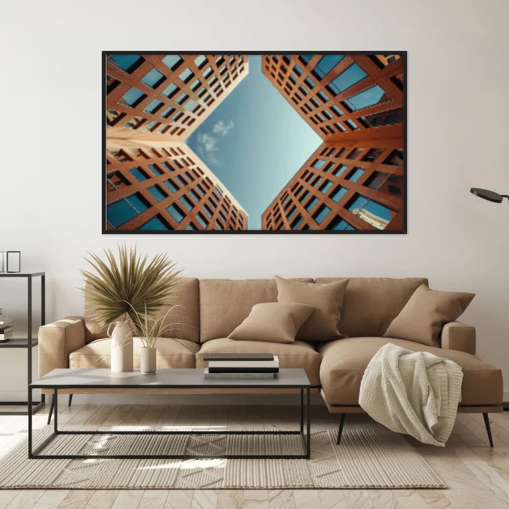 Quadro Decorativo Prédios Que Formam Um Quadrado