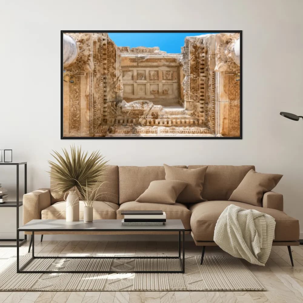 Quadro Decorativo Ruinas Da Biblioteca Celsius