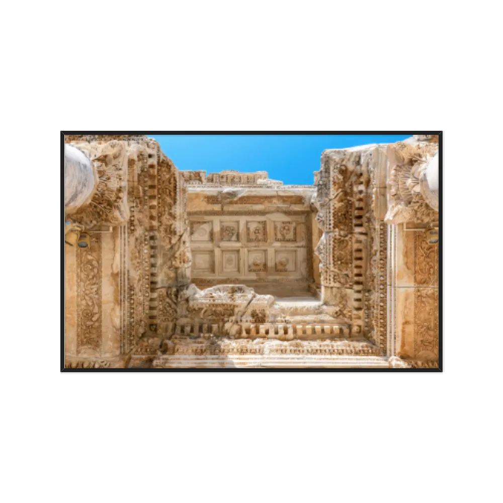 Quadro Decorativo Ruinas Da Biblioteca Celsius