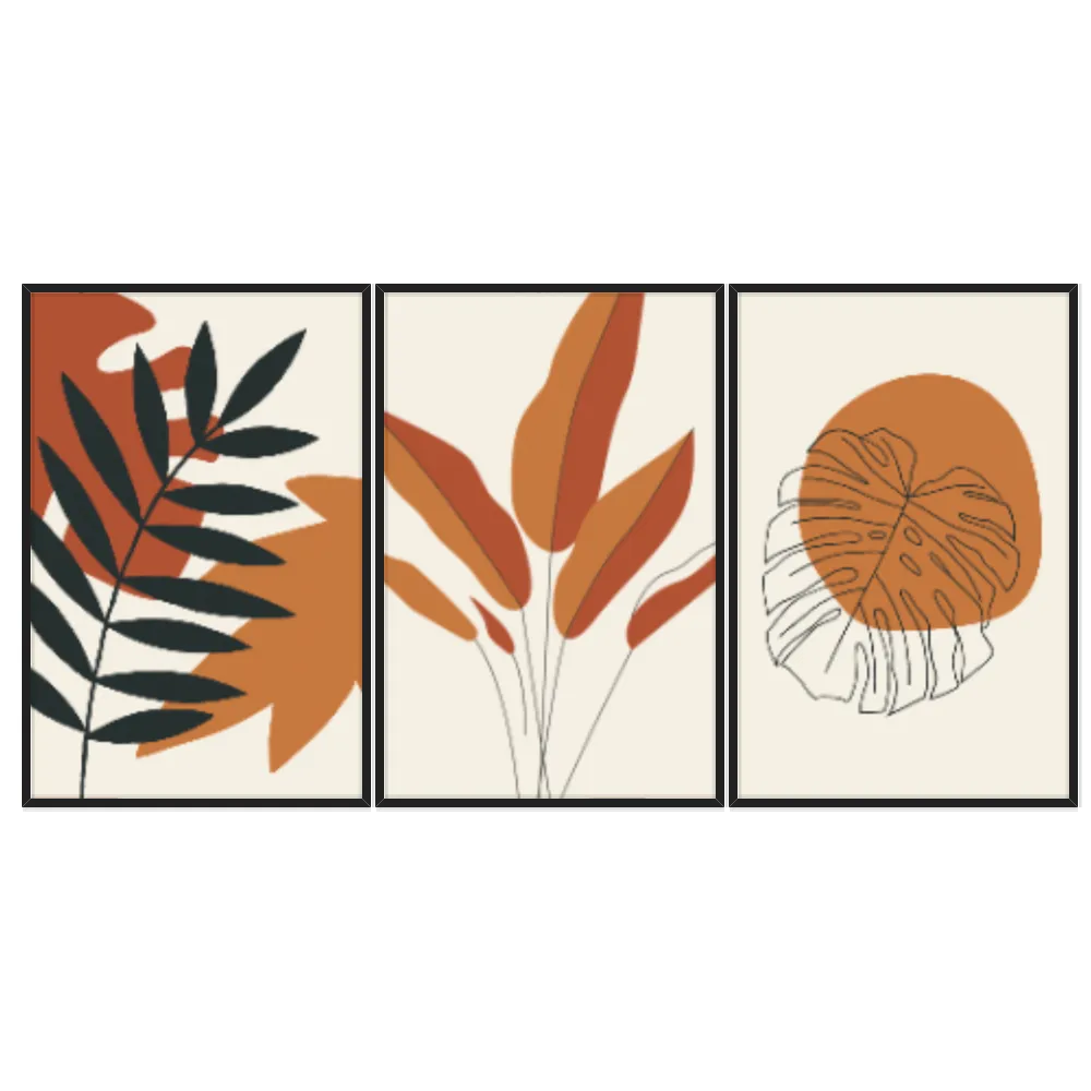 Kit Quadros Decorativos Tropical