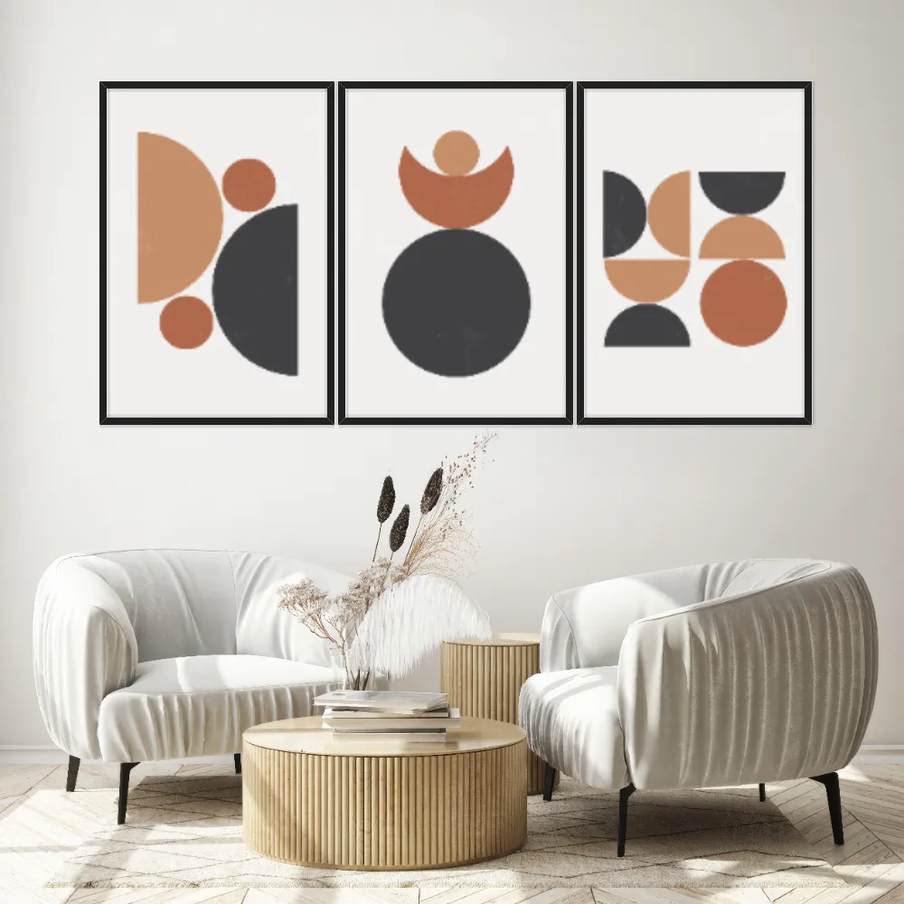 Kit Quadros Decorativos Geométrico