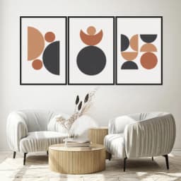 Kit Quadros Decorativos Geométrico
