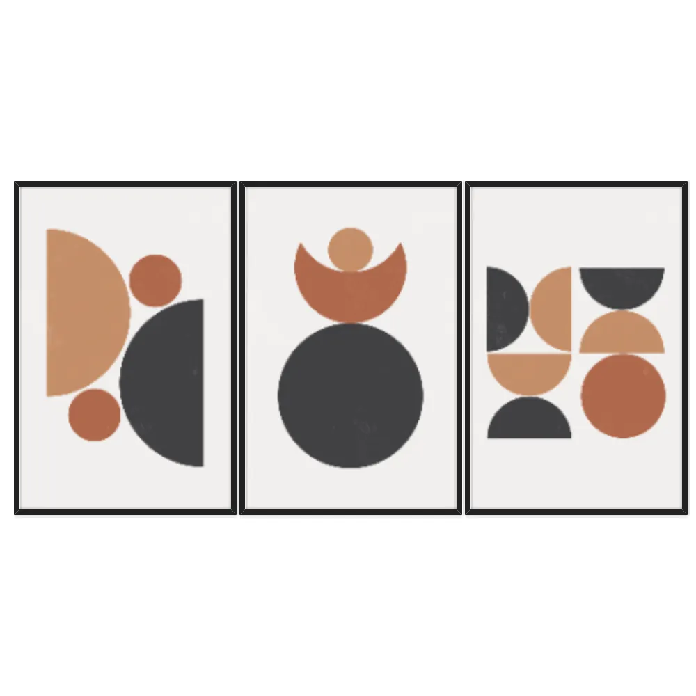 Kit Quadros Decorativos Geométrico