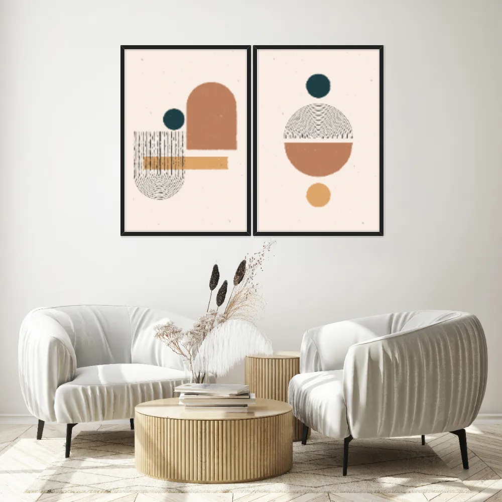 Kit Quadros Decorativos Geométrico