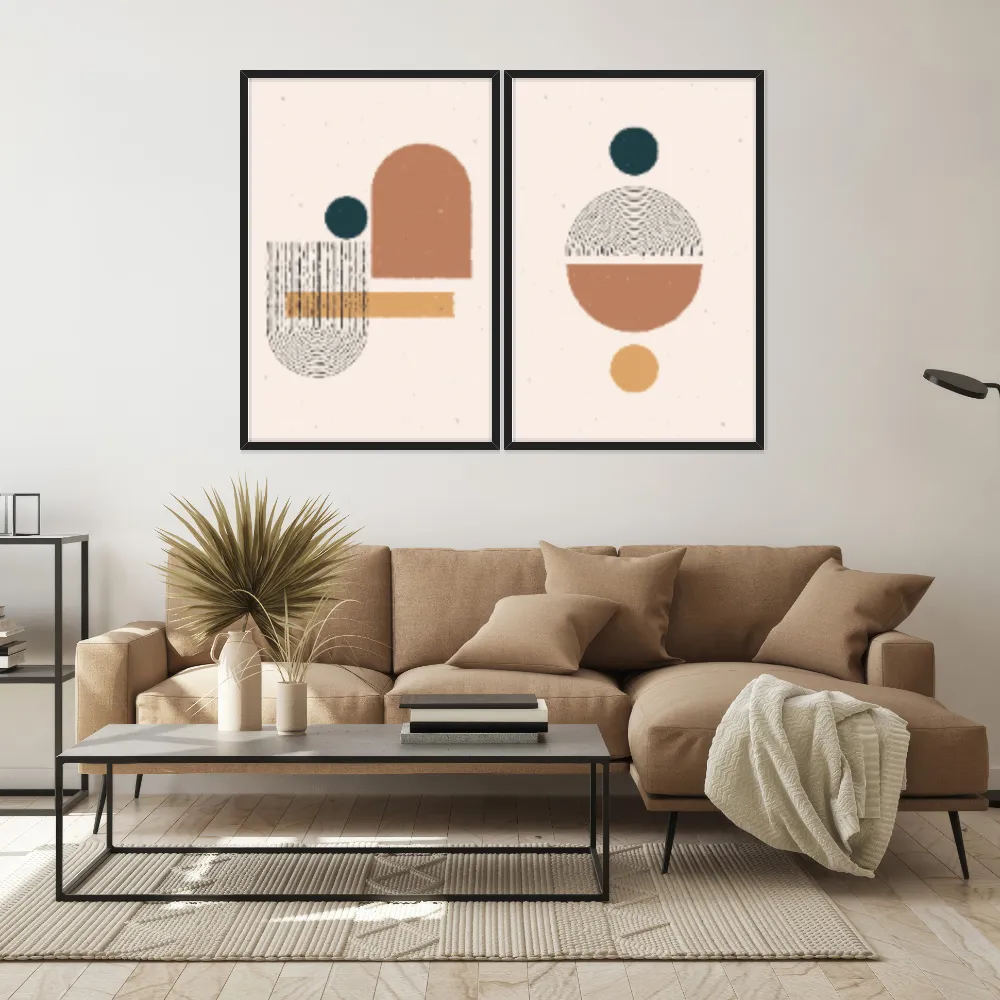 Kit Quadros Decorativos Geométrico