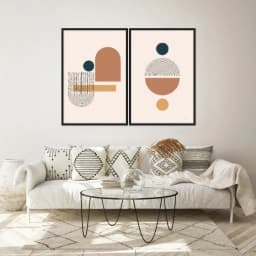 Kit Quadros Decorativos Geométrico