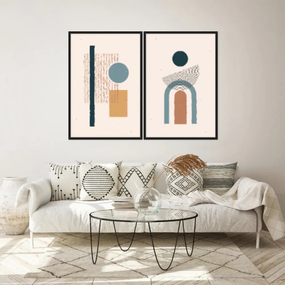Kit Quadros Decorativos Geométrico
