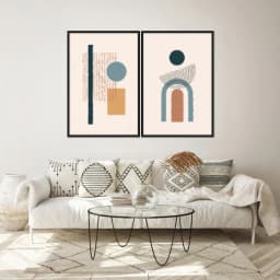 Kit Quadros Decorativos Geométrico