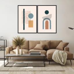 Kit Quadros Decorativos Geométrico