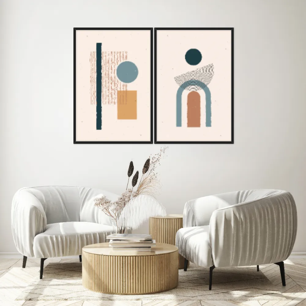 Kit Quadros Decorativos Geométrico