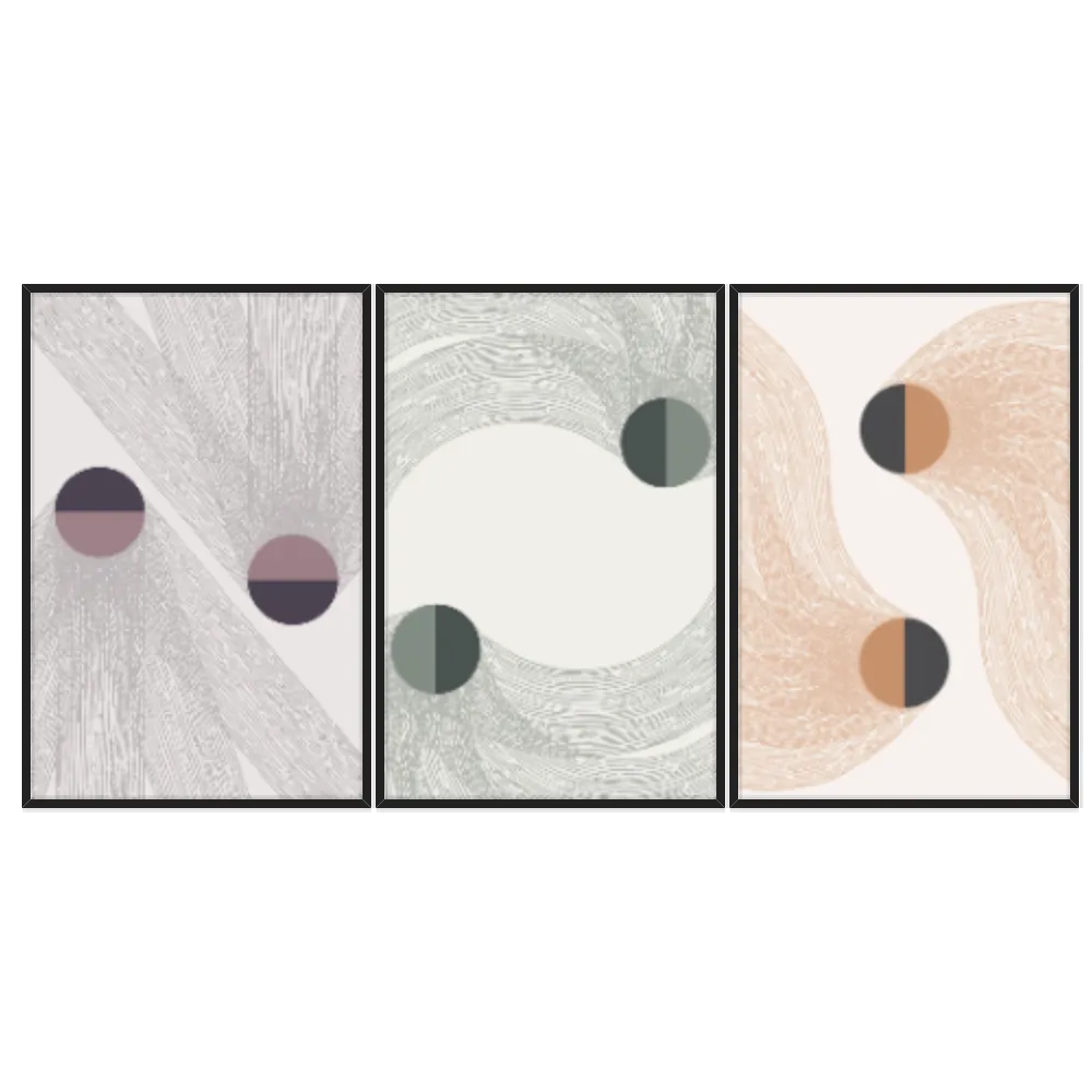 Kit Quadros Decorativos Minimalista Geo