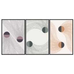 Kit Quadros Decorativos Minimalista Geo