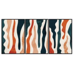 Kit Quadros Decorativos Abstrato Minimalista