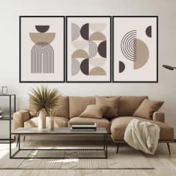 Kit Quadros Decorativos Geométrico
