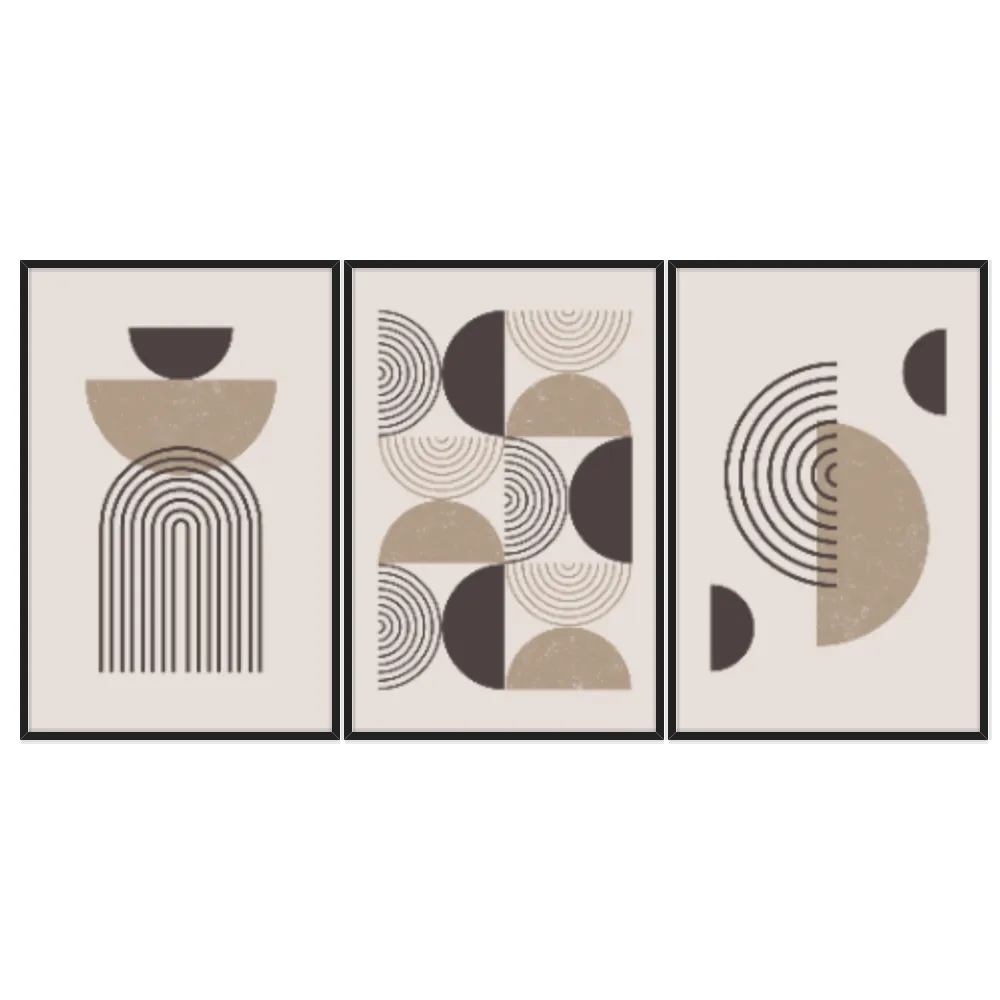 Kit Quadros Decorativos Geométrico